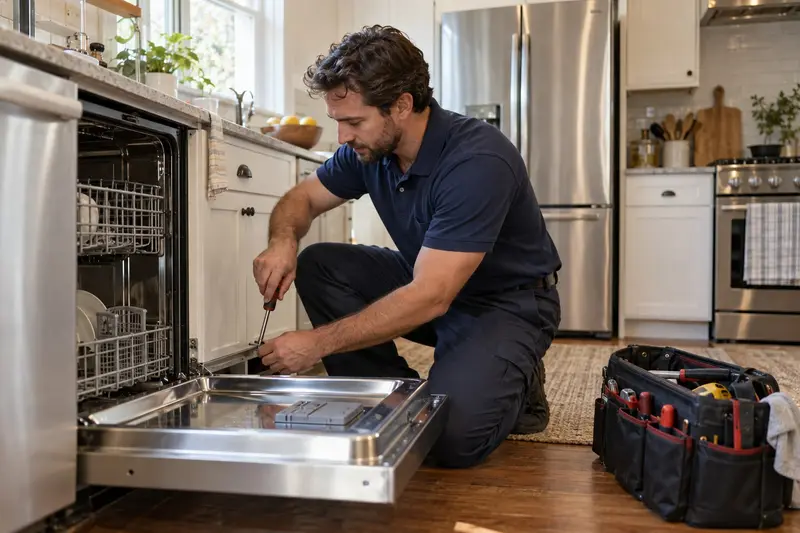Appliance repair technician: dishwasher repair