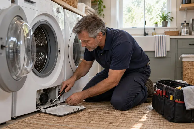 Appliance repair technician: washer repair